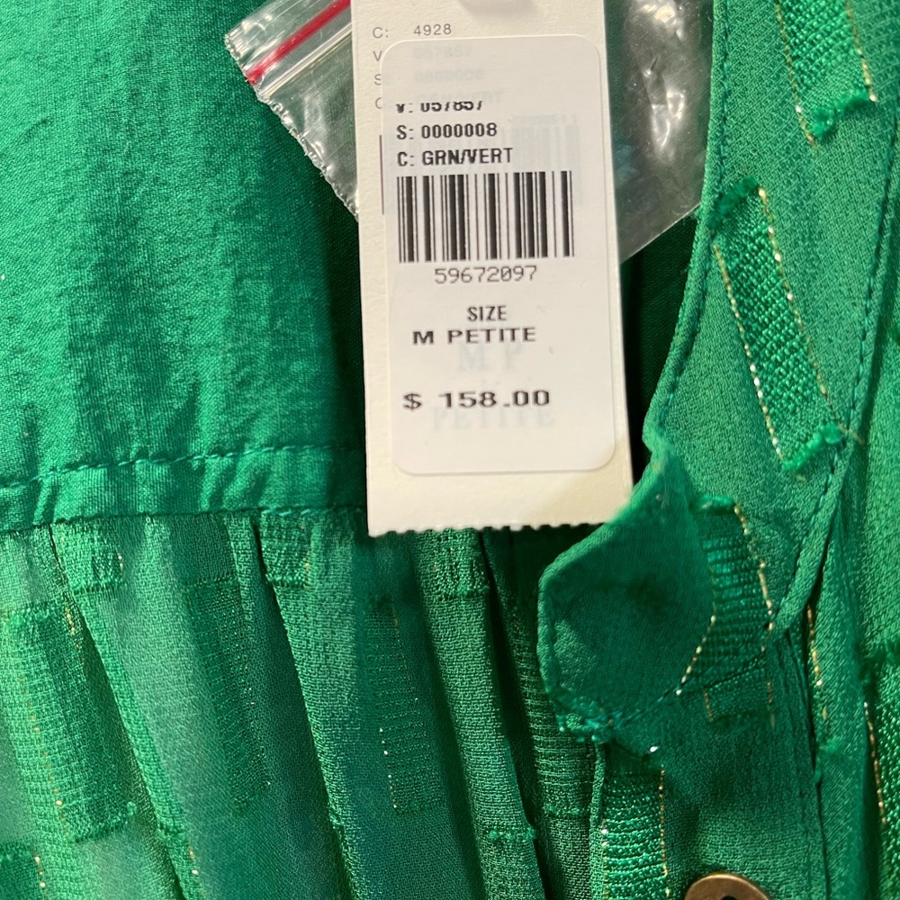 NWT Anthropologie Allene Shimmer Maxi Dress
